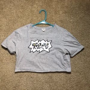 “No Regrets” Cropped Shirt